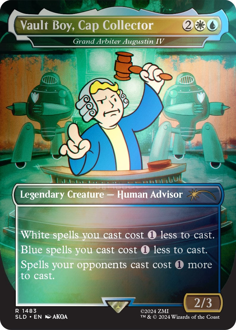 Image for Vault Boy, Cap Collector - Grand Arbiter Augustin IV (Rainbow Foil) (1483) - Magic: The Gathering