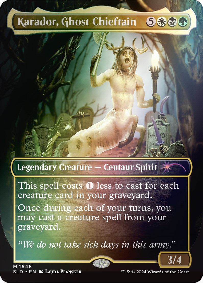 Karador, Ghost Chieftain (Rainbow Foil) (1646) (Secret Lair Drop Series)