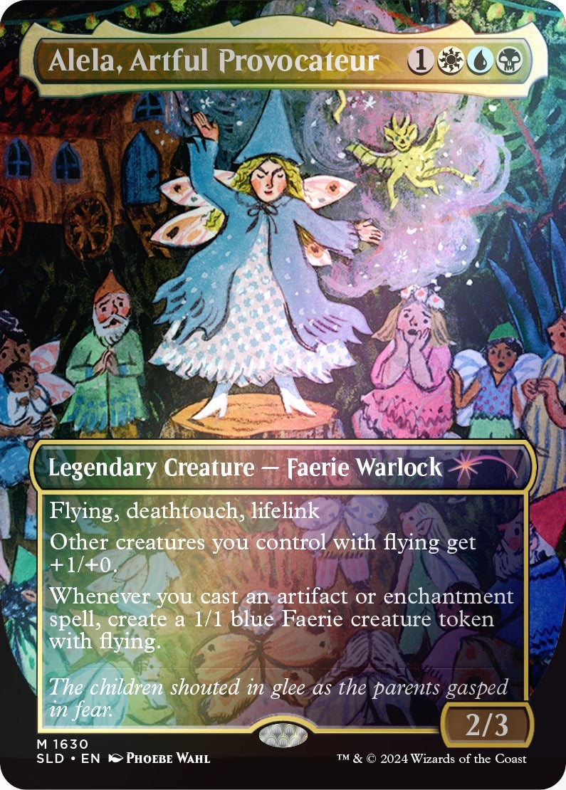 Alela, Artful Provocateur (1630) (Rainbow Foil) (1630) (Secret Lair Drop Series)