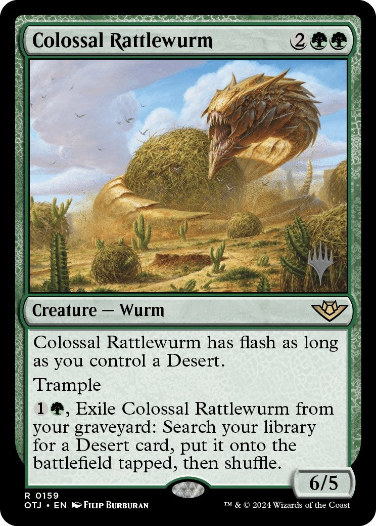 Colossal Rattlewurm (159) (Promo Pack: Outlaws of Thunder Junction)