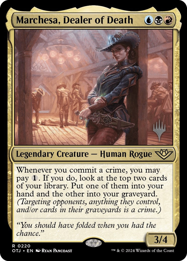 Marchesa, Dealer of Death (220) (Promo Pack: Outlaws of Thunder Junction)