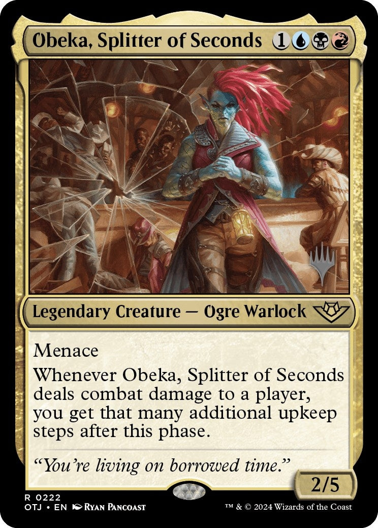 Obeka, Splitter of Seconds (222) (Promo Pack: Outlaws of Thunder Junction)
