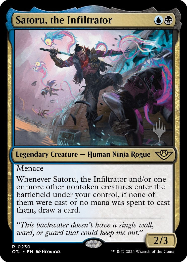 Satoru, the Infiltrator (230) (Promo Pack: Outlaws of Thunder Junction)