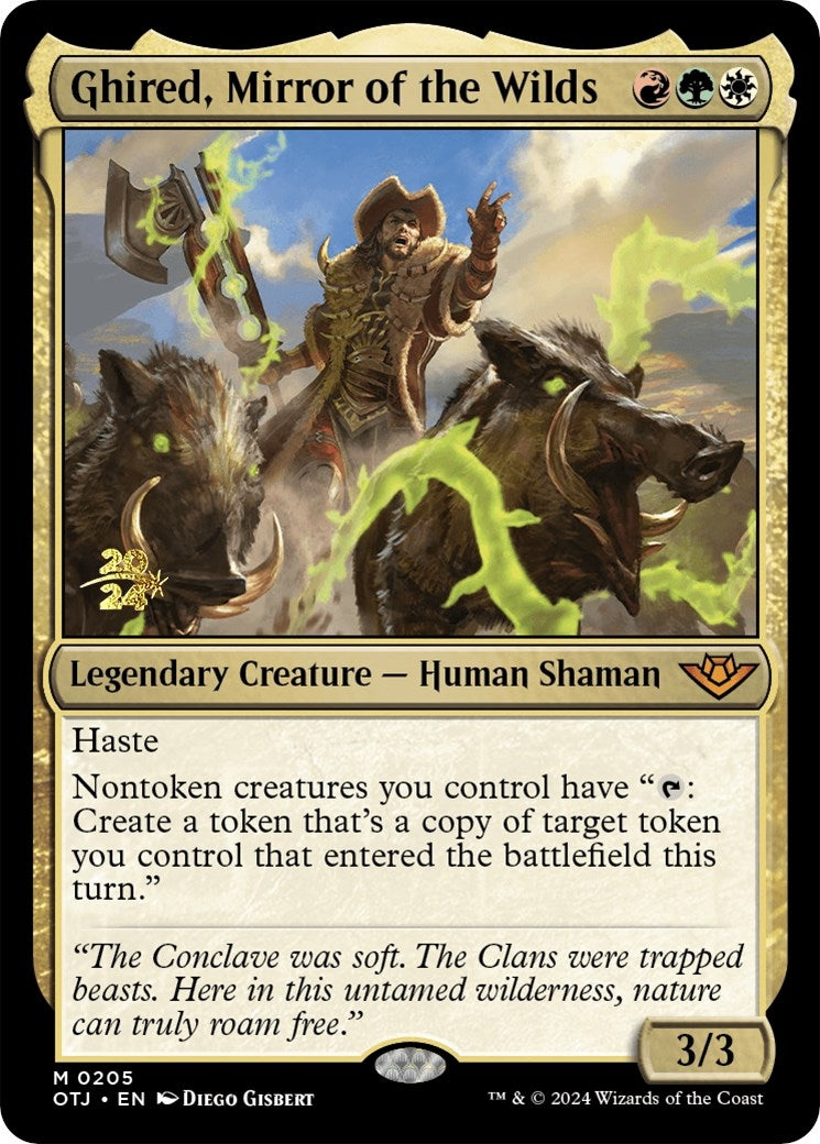 Ghired, Mirror of the Wilds (205) (Prerelease Cards)