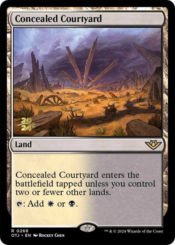 Concealed Courtyard (OTJ) (268) (Prerelease Cards)