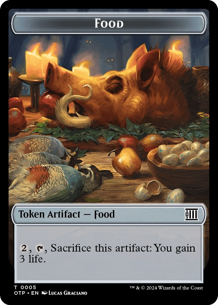 Food // Plot Double-Sided Token (5 // 20) (Outlaws of Thunder Junction: Breaking News)
