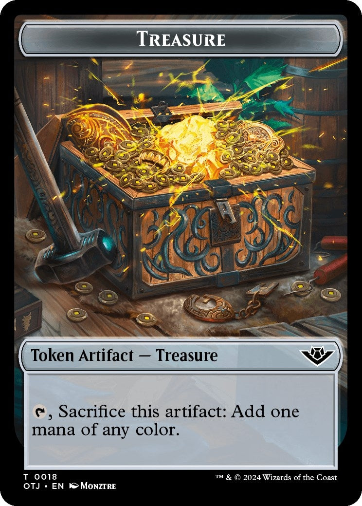 Treasure // Ox Double-Sided Token (18 // 3)