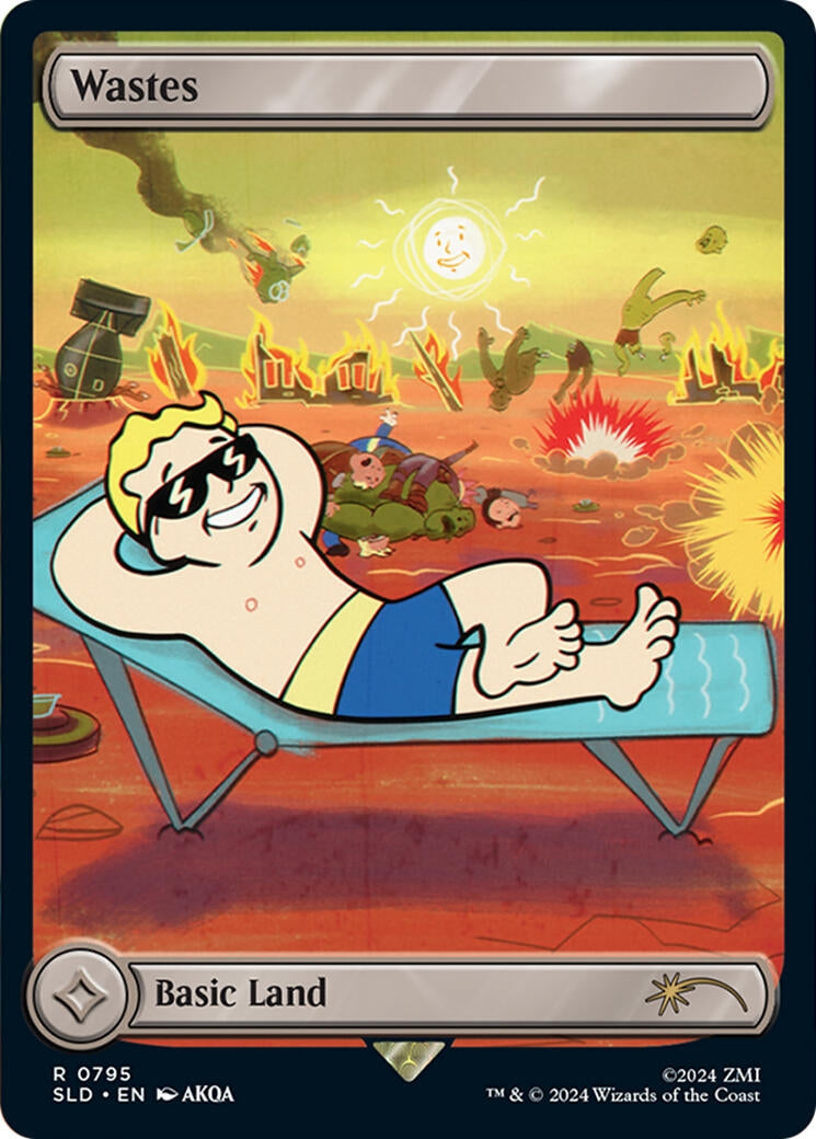 Wastes (795) - Full Art (Rainbow Foil) (795) (Secret Lair Drop Series)