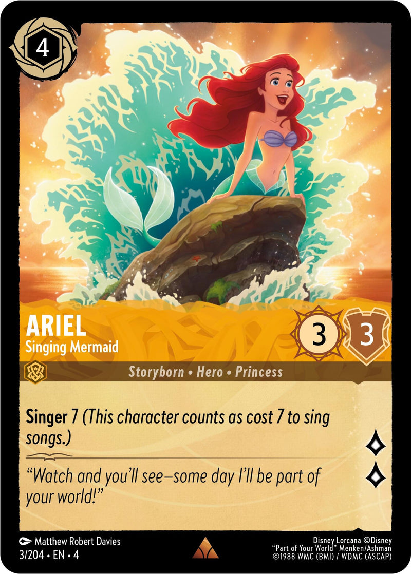 Ariel - Singing Mermaid (3/204) (Ursula's Return)