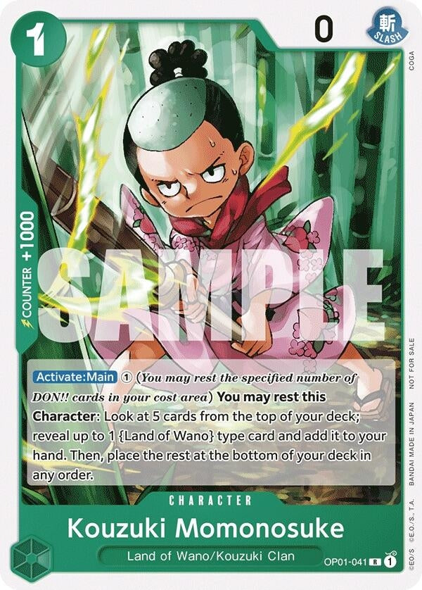 Image for Kouzuki Momonosuke (Tournament Pack Vol. 7) (OP01-041) (One Piece Promotion Cards) - One Piece Card Game