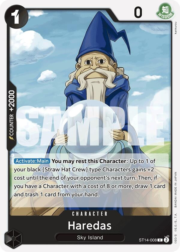 Image for Haredas (ST14-008) (Starter Deck 14: 3D2Y) - One Piece Card Game