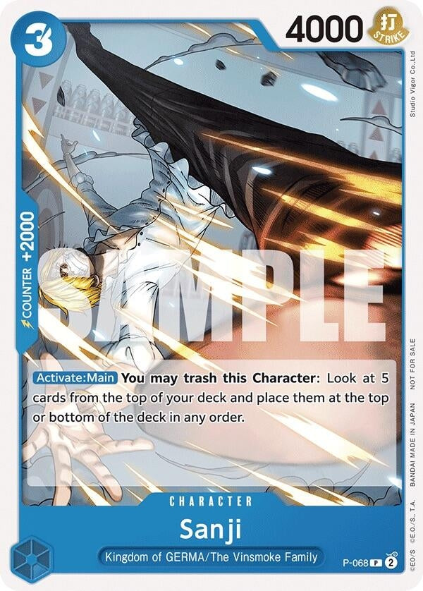 Image for Sanji (Pirates Party Vol. 7) (P-068) (One Piece Promotion Cards) - One Piece Card Game