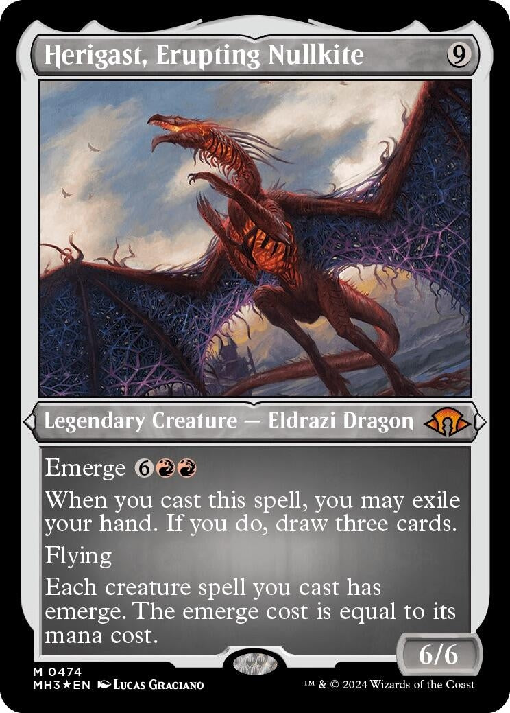 Herigast, Erupting Nullkite (Foil Etched) (474) (Modern Horizons 3)