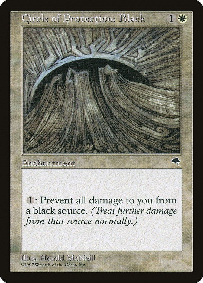 Circle of Protection: Black (8) (Tempest)