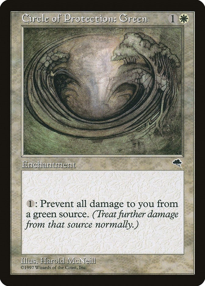 Circle of Protection: Green (10) (Tempest)