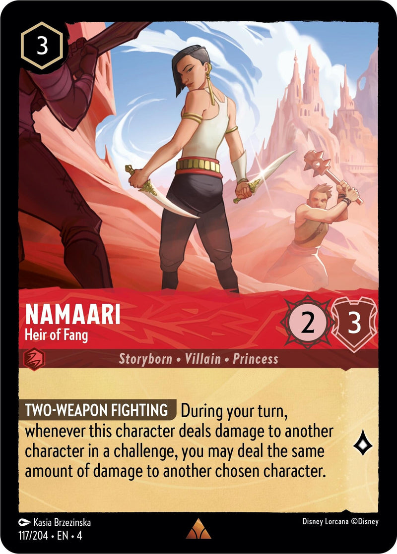 Image for Namaari - Heir of Fang (117/204) (Ursula's Return) - Disney Lorcana