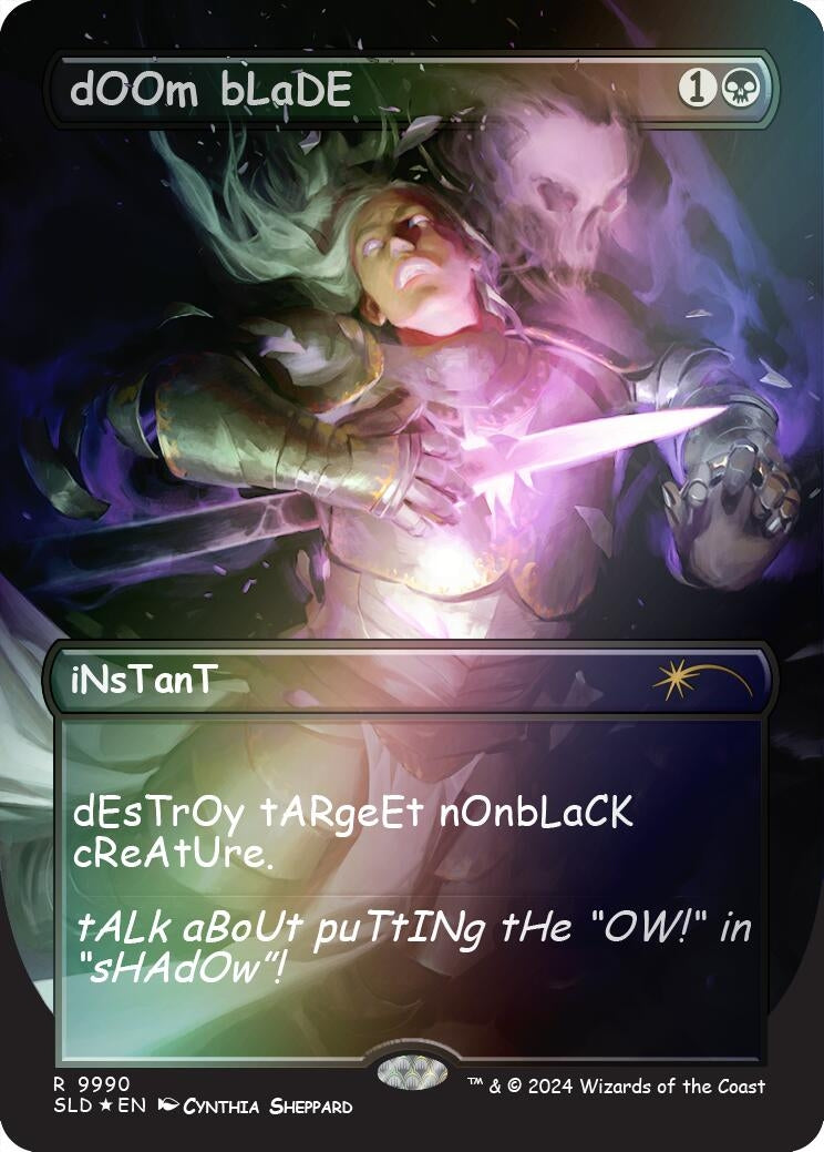 dOOm bLaDE (Rainbow Foil) (9990) (Secret Lair Drop Series)