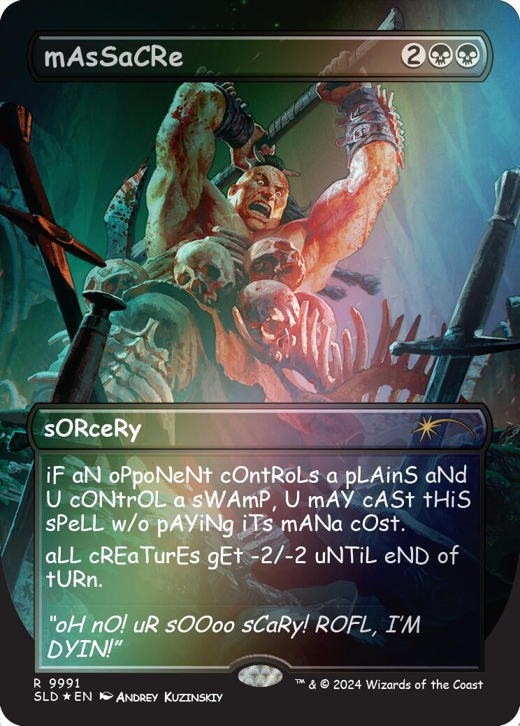 mAsSaCRe (Rainbow Foil) (9991) (Secret Lair Drop Series)