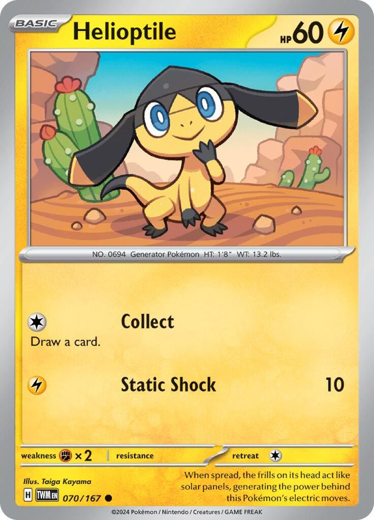 Image for Helioptile (070/167) (SV06: Twilight Masquerade) - Pokemon