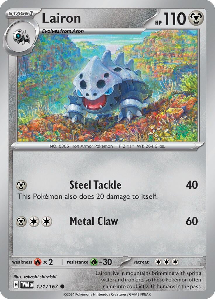 Image for Lairon (121/167) (SV06: Twilight Masquerade) - Pokemon