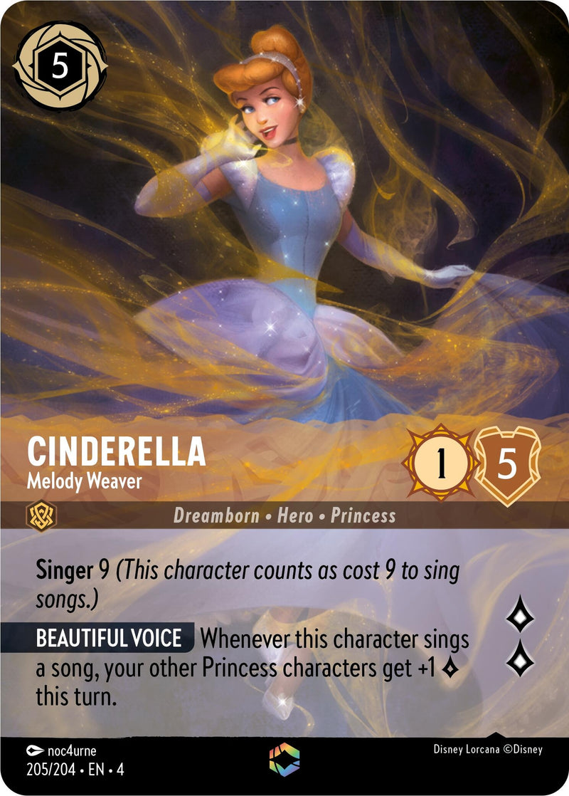 Cinderella - Melody Weaver (Enchanted) (205/204) (Ursula's Return)