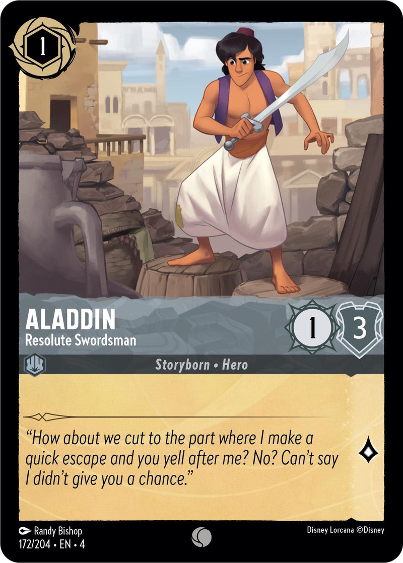 Image for Aladdin - Resolute Swordsman (172/204) (Ursula's Return) - Disney Lorcana