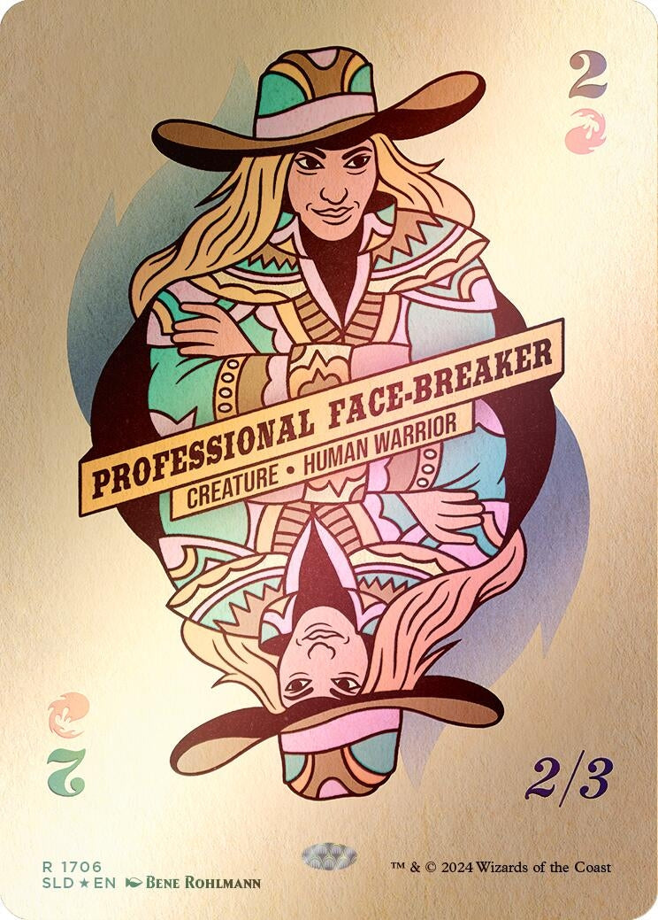 Professional Face-Breaker (Rainbow Foil) (1706) (Secret Lair Drop Series)