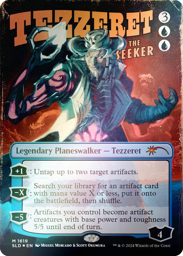 Tezzeret the Seeker (1619) (Rainbow Foil) (1619) (Secret Lair Drop Series)