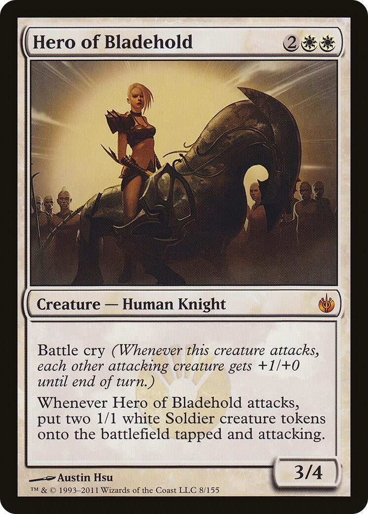 Hero of Bladehold (Mirrodin Besieged) (8) (Oversize Cards)