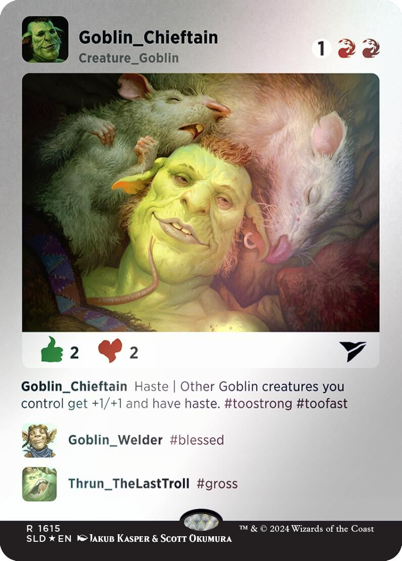 Goblin Chieftain (Rainbow Foil) (1615) (Secret Lair Drop Series)
