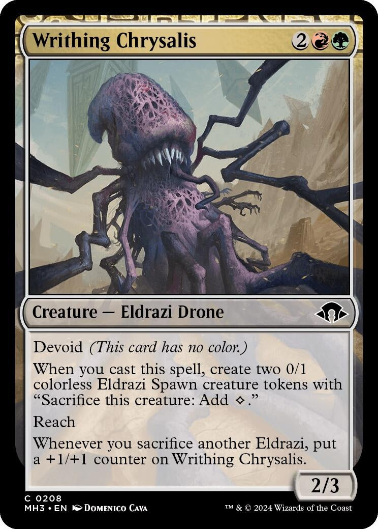Image for Writhing Chrysalis (208) - Magic: The Gathering