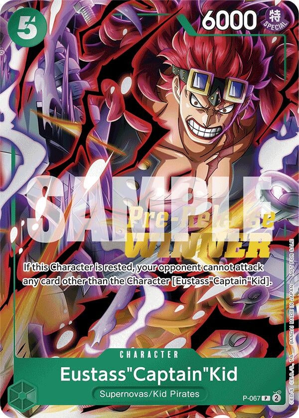 Image for Eustass"Captain"Kid (OP-07 Pre-Release Tournament) [Winner] (P-067) (One Piece Promotion Cards) - One Piece Card Game