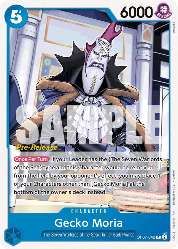 Image for Gecko Moria (042) (OP07-042) (500 Years in the Future Pre-Release Cards) - One Piece Card Game