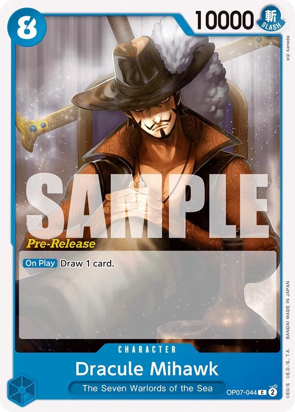 Image for Dracule Mihawk (OP07-044) (500 Years in the Future Pre-Release Cards) - One Piece Card Game