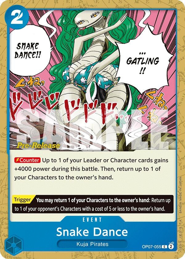 Image for Snake Dance (OP07-055) (500 Years in the Future Pre-Release Cards) - One Piece Card Game