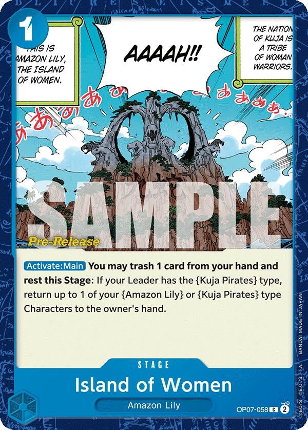 Image for Island of Women (OP07-058) (500 Years in the Future Pre-Release Cards) - One Piece Card Game
