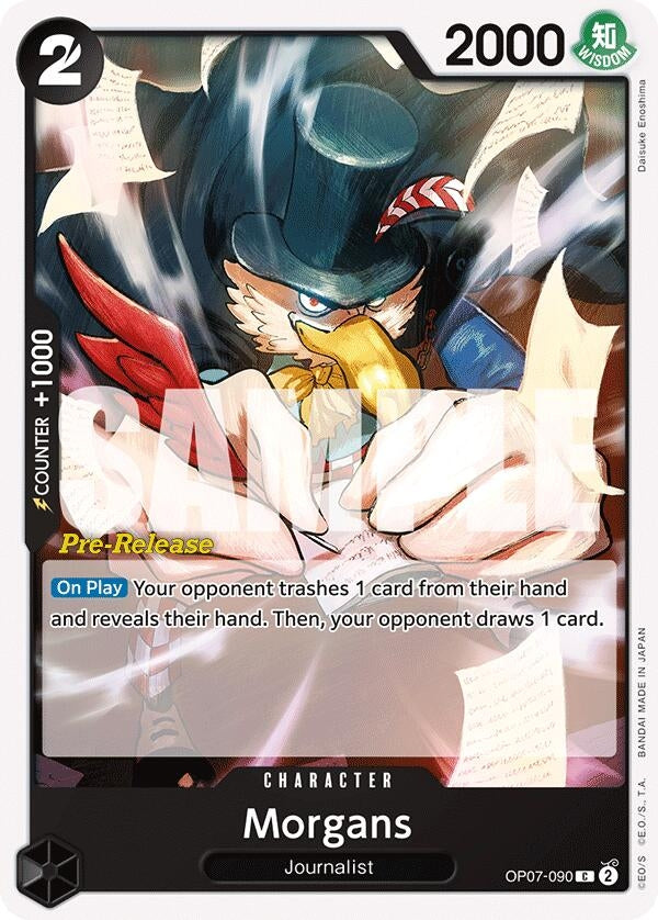 Image for Morgans (OP07-090) (500 Years in the Future Pre-Release Cards) - One Piece Card Game