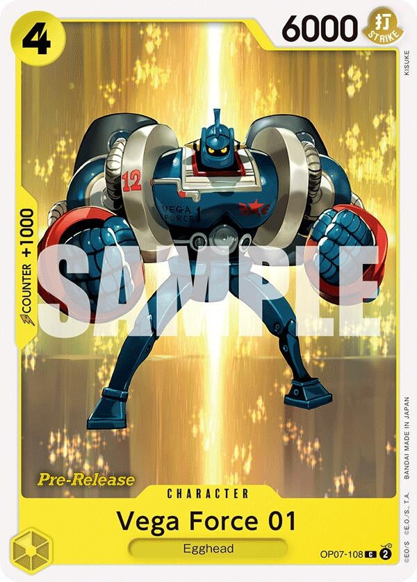 Image for Vega Force 01 (OP07-108) (500 Years in the Future Pre-Release Cards) - One Piece Card Game