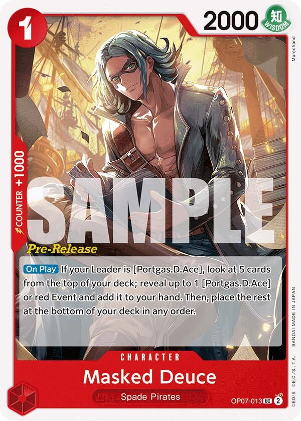 Masked Deuce (OP07-013) (500 Years in the Future Pre-Release Cards)