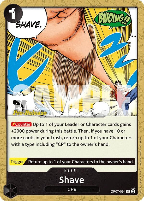 Image for Shave (OP07-094) (500 Years in the Future Pre-Release Cards) - One Piece Card Game