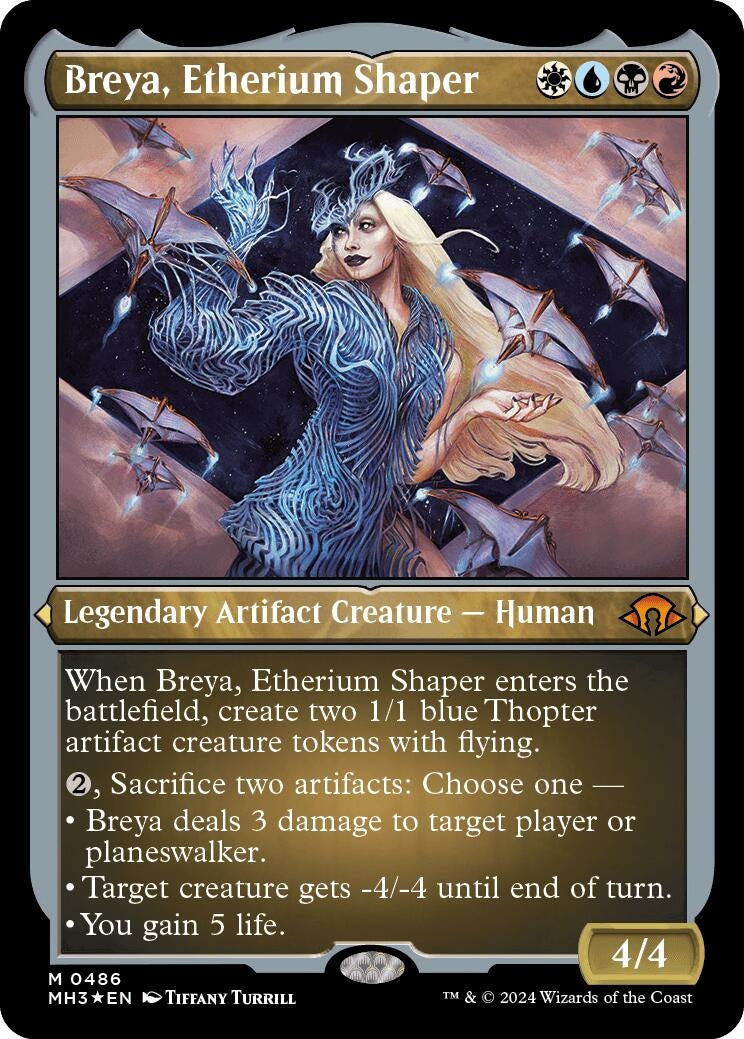 Breya, Etherium Shaper (Foil Etched) (486) (Modern Horizons 3)