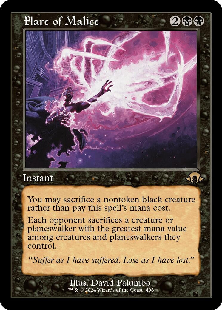 Flare of Malice (Retro Frame) (408) (Modern Horizons 3)