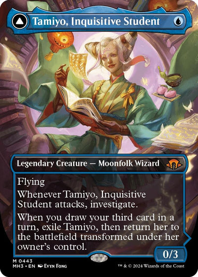 Tamiyo, Inquisitive Student (Borderless) (443) (Modern Horizons 3) (MH3)