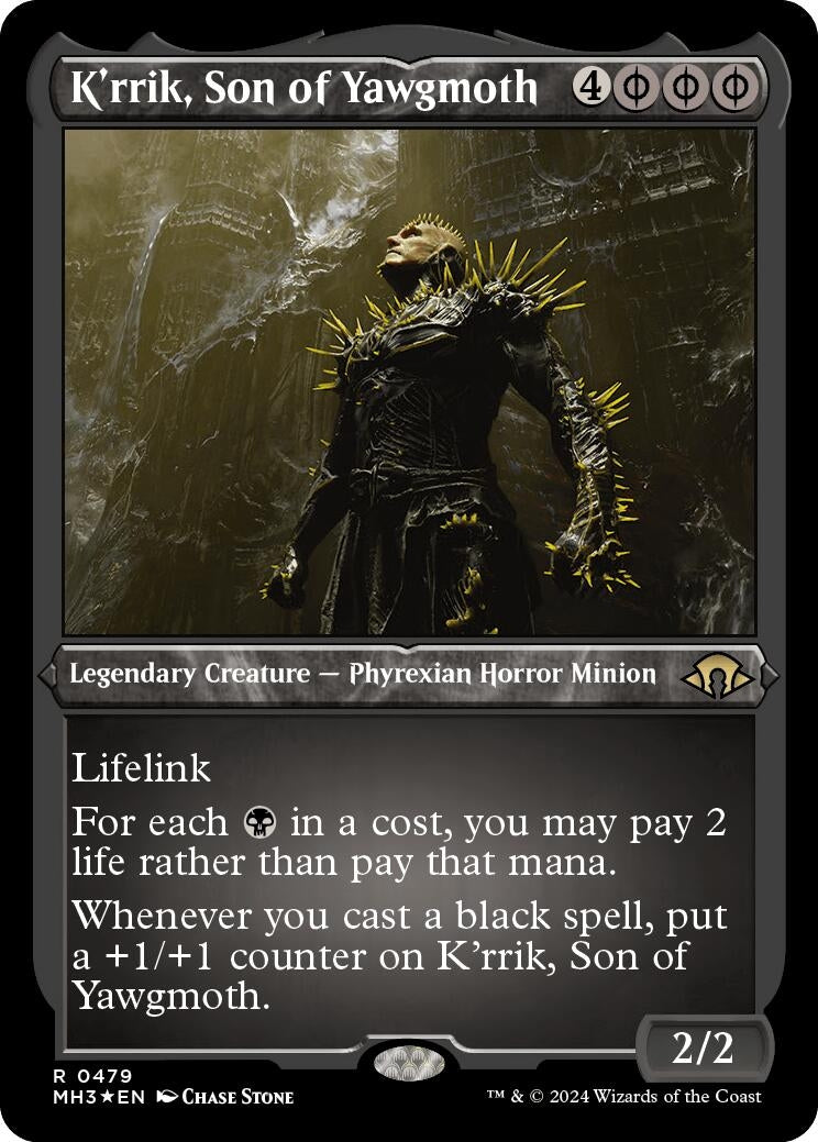 K'rrik, Son of Yawgmoth (Foil Etched) (479) (Modern Horizons 3)