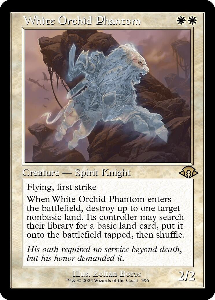 Image for White Orchid Phantom (Retro Frame) (396) - Magic: The Gathering