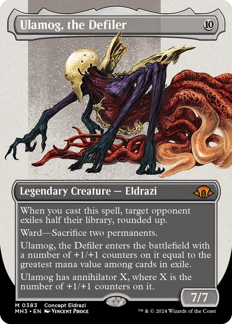 Image for Ulamog, the Defiler (Borderless) (383) - Magic: The Gathering