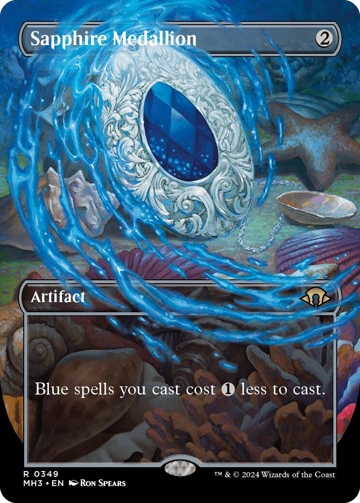 Sapphire Medallion (Borderless) (349) (Modern Horizons 3)
