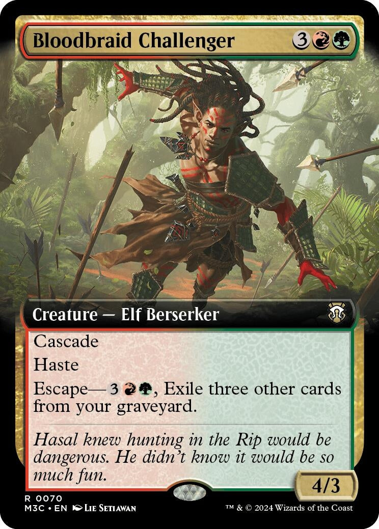 Bloodbraid Challenger (Extended Art) (70) (Commander: Modern Horizons 3)