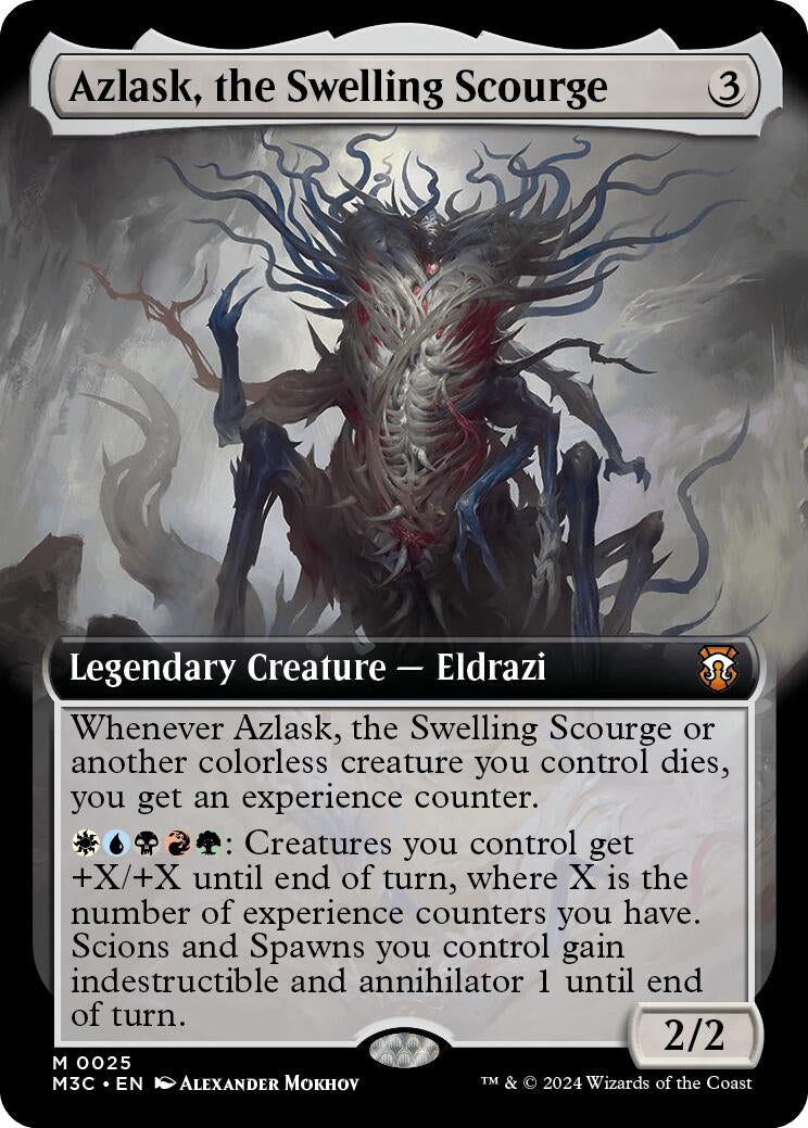 Azlask, the Swelling Scourge (Extended Art) (25) (Commander: Modern Horizons 3)