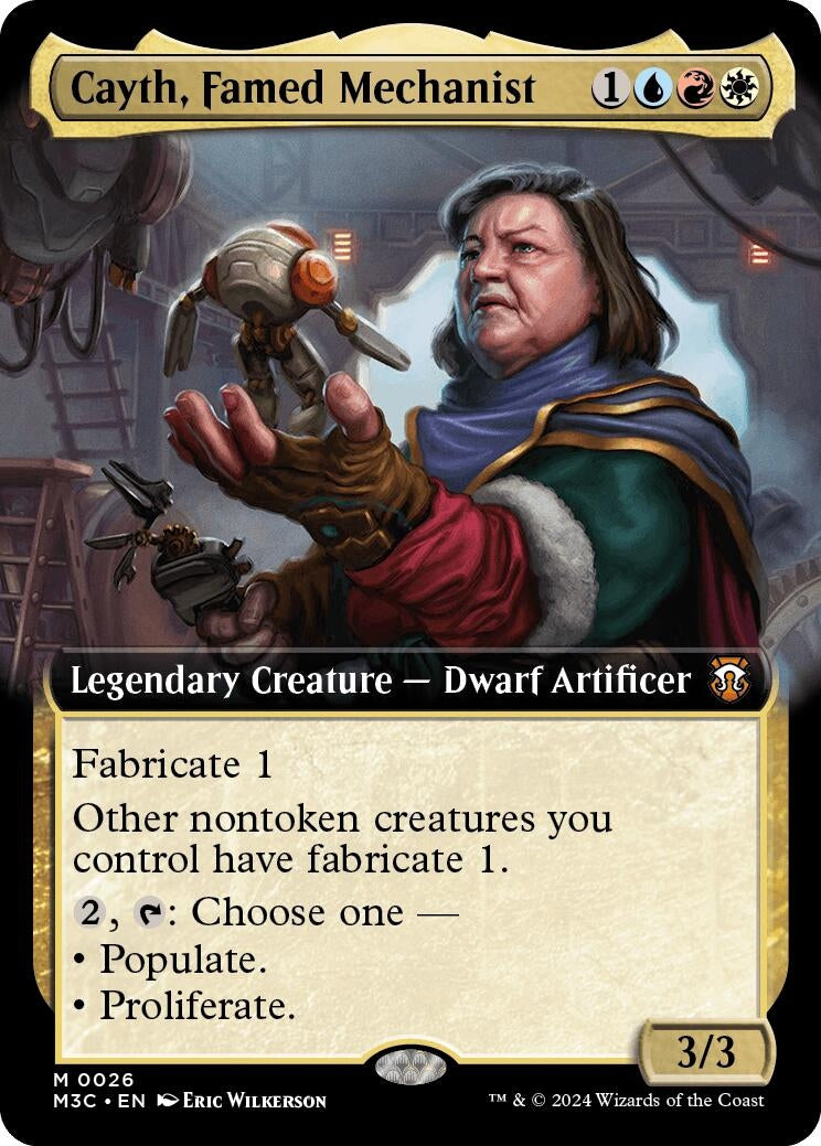 Cayth, Famed Mechanist (Extended Art) (26) (Commander: Modern Horizons 3)